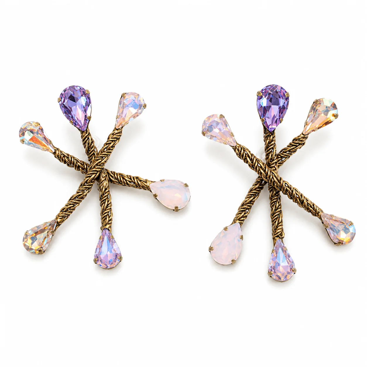 Abstract Aura Ring Earrings