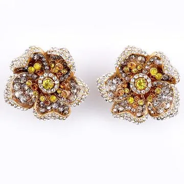 Flower Crystal Earrings