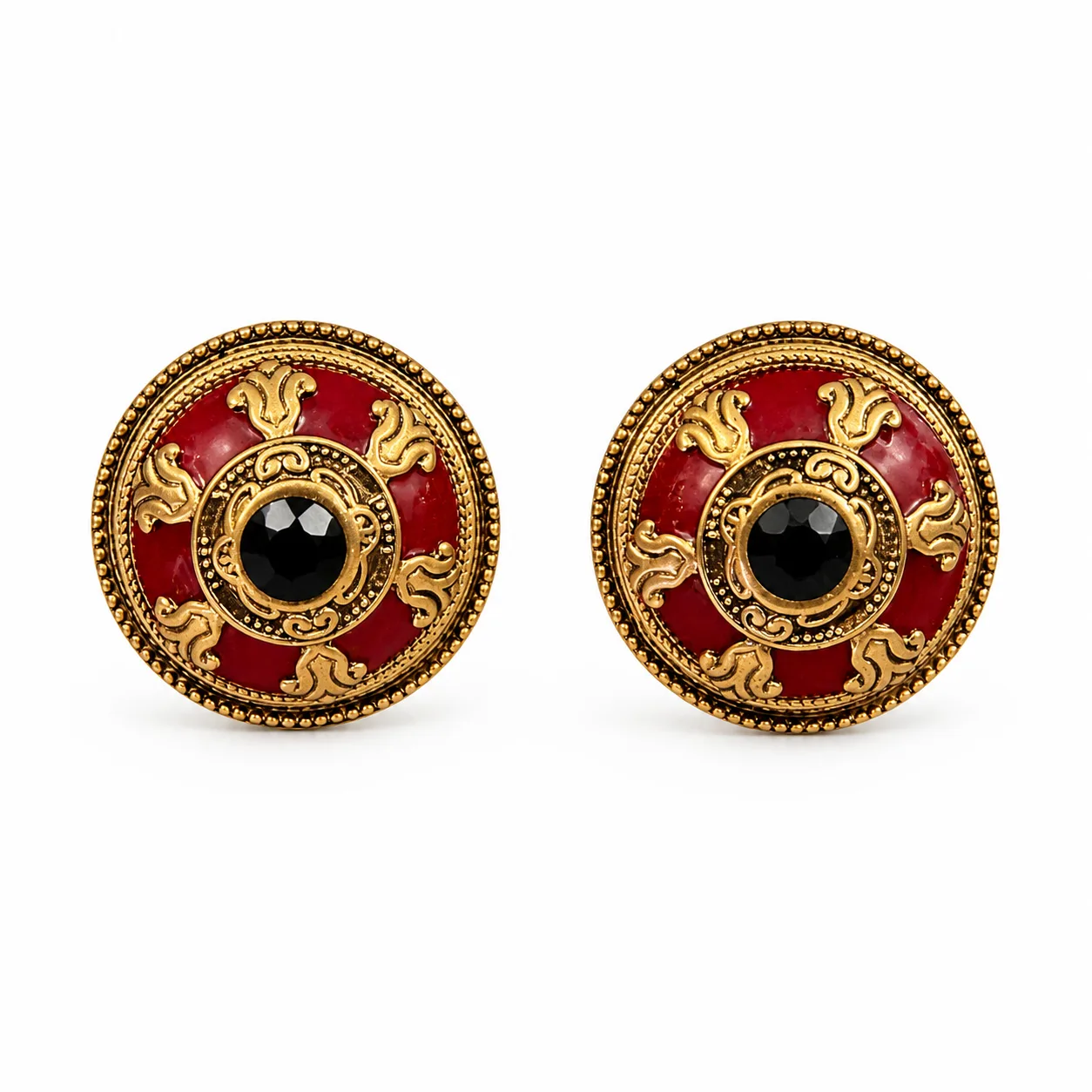 Vintage Ember Studs