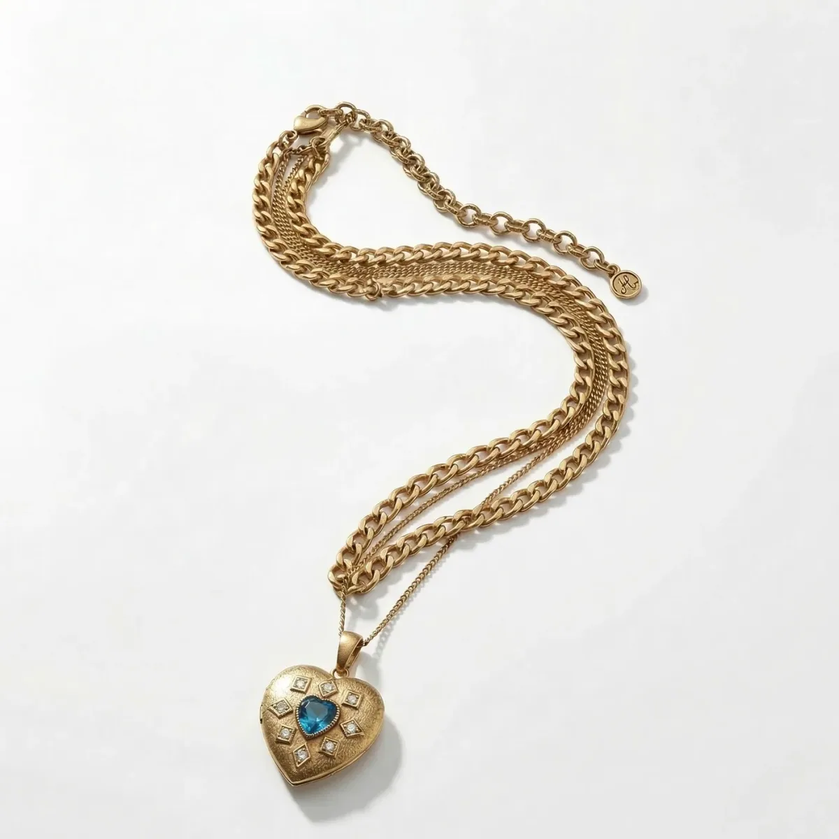 Blue Heart Locket