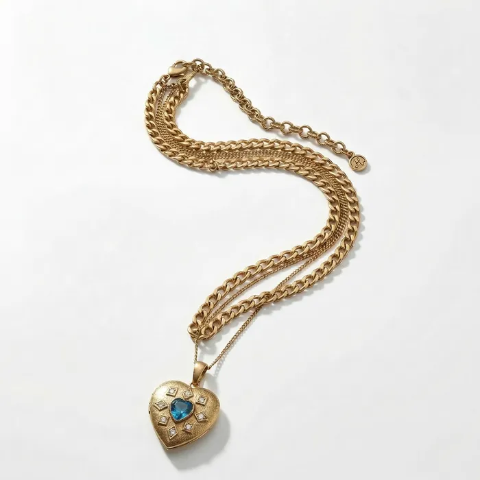 Blue Heart Locket
