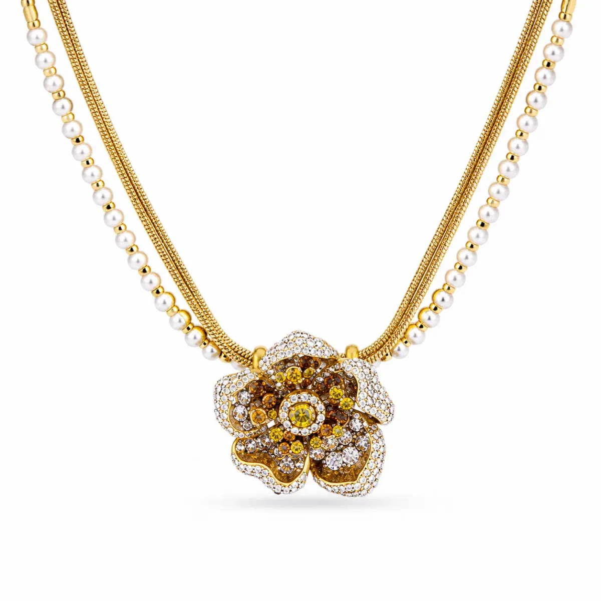 Flower Pearl Necklace