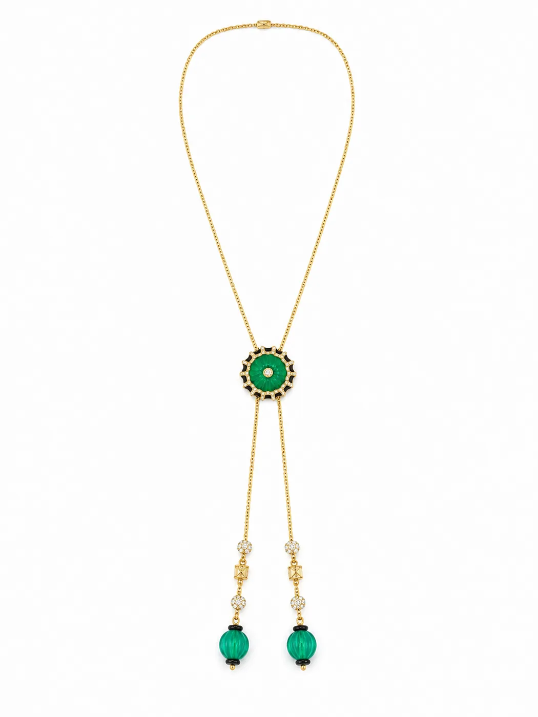Green Grace Lariat Necklace