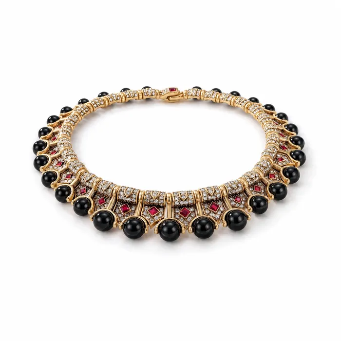 Onyx Ruby Choker