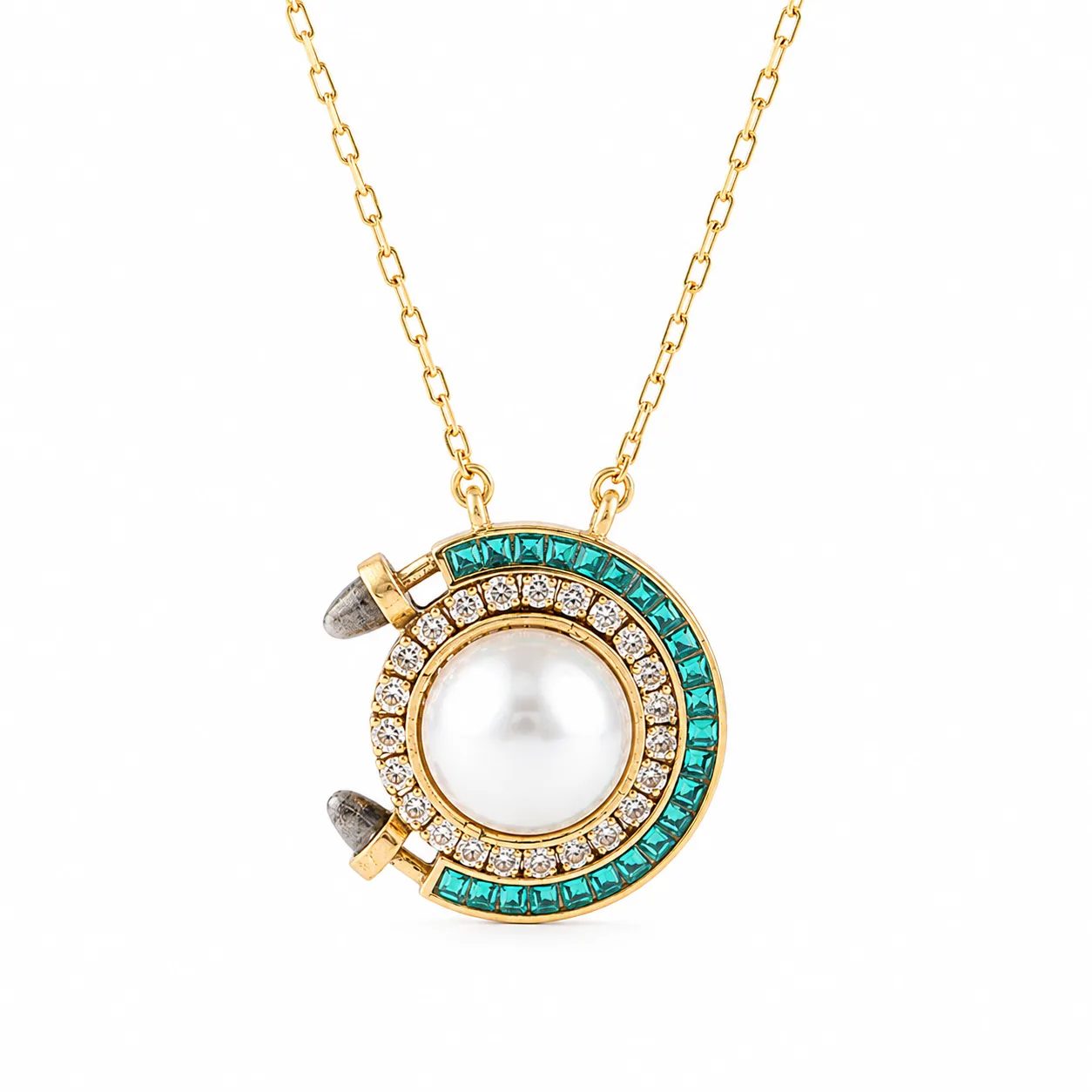 Pearl Emerald Pendant