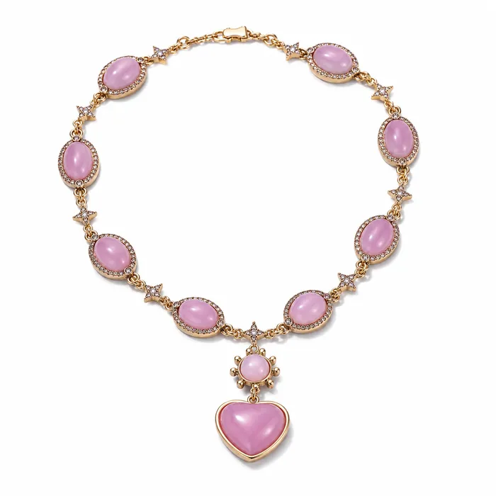 Pink Heart Necklace
